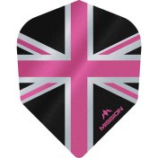 Plumas Mission Darts No6 Alliance Union Jack Negro Rosa - 1