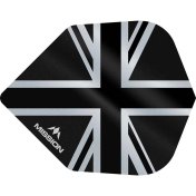 Plumas Mission Darts No6 Alliance Union Jack Negro - 2