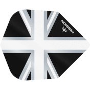 Plumas Mission Darts No6 Alliance Union Jack Negro Blanco - 2