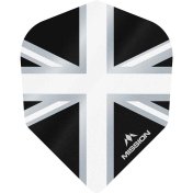 Plumas Mission Darts No6 Alliance Union Jack Negro Blanco