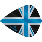 Plumas Mission Darts Kite Alliance Union Jack Negro Azul - 2