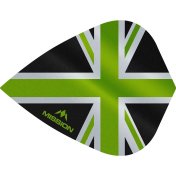 Plumas Mission Darts Kite Alliance Union Jack Negro Verde - 2