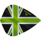 Plumas Mission Darts Kite Alliance Union Jack Negro Verde - 3