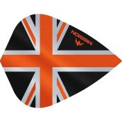 Plumas Mission Darts Kite Alliance Union Jack Negro Naranja - 2