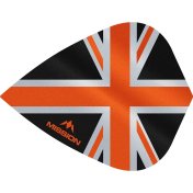 Plumas Mission Darts Kite Alliance Union Jack Negro Naranja - 3