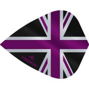 Plumas Mission Darts Kite Alliance Union Jack Negro Morado - 2