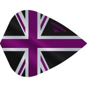 Plumas Mission Darts Kite Alliance Union Jack Negro Morado - 3