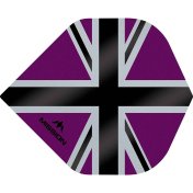 Plumas Mission Darts No2 Std Alliance-X Union Jack Negro Morado - 2