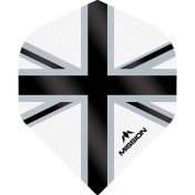 Plumas Mission Darts No2 Std Alliance-X Union Jack Negro Blanco - 1