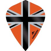 Plumas Mission Darts Kite Alliance-X Union Jack Negro Naranja