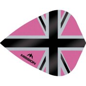 Plumas Mission Darts Kite Alliance-X Union Jack Negro Rosa - 3