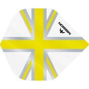 Plumas Mission Darts No2 Std Alliance Union Jack Blanco Amarillo - 2