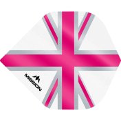 Plumas Mission Darts No2 Std Alliance Union Jack Blanco Rosa - 2