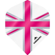 Plumas Mission Darts No2 Std Alliance Union Jack Blanco Rosa - 1