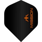 Plumas Mission Darts No2 Std Logo Naranja