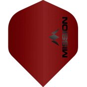Plumas Mission Darts No2 Std Logo Rojo Mate - 1
