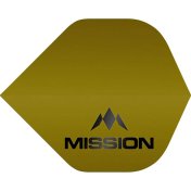 Plumas Mission Darts No2 Std Logo Oro Mate - 2