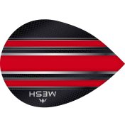 Plumas Mission Darts Ovalada Mesh Rojo - 2