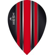 Plumas Mission Darts Ovalada Mesh Rojo