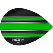Plumas Mission Darts Ovalada Mesh Verde - 2