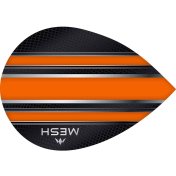 Plumas Mission Darts Ovalada Mesh Naranja - 2