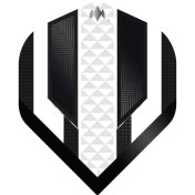 Plumas Mission Darts Plumas No2 Std Temple Negro Blanco - 1