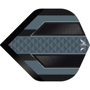 Plumas Mission Darts Plumas No2 Std Temple Negro Gris - 2