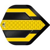 Plumas Mission Darts Plumas No2 Std Temple Negro Amarillo - 2