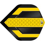 Plumas Mission Darts Plumas No2 Std Temple Negro Amarillo - 3