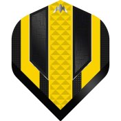 Plumas Mission Darts Plumas No2 Std Temple Negro Amarillo - 1