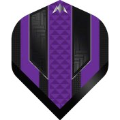 Plumas Mission Darts Plumas No2 Std Temple Negro Morado - 1