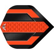 Plumas Mission Darts Plumas No2 Std Temple Negro Naranja - 3