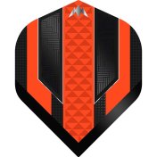Plumas Mission Darts Plumas No2 Std Temple Negro Naranja - 1