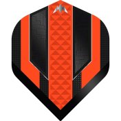 Plumas Mission Darts Plumas No2 Std Temple Negro Naranja