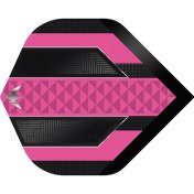 Plumas Mission Darts Plumas No2 Std Temple Negro Rosa - 2