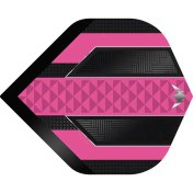 Plumas Mission Darts Plumas No2 Std Temple Negro Rosa - 3