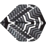 Plumas Mission Darts Plumas No2 Std Vex Negro Blanco - 3