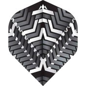 Plumas Mission Darts Plumas No2 Std Vex Negro Blanco - 1