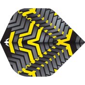Plumas Mission Darts Plumas No2 Std Vex Negro Amarillo - 2
