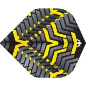 Plumas Mission Darts Plumas No2 Std Vex Negro Amarillo - 3