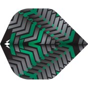Plumas Mission Darts Plumas No2 Std Vex Negro Verde - 2