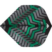 Plumas Mission Darts Plumas No2 Std Vex Negro Verde - 3
