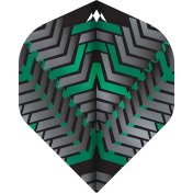 Plumas Mission Darts Plumas No2 Std Vex Negro Verde - 1