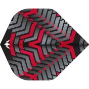 Plumas Mission Darts Plumas No2 Std Vex Negro Rojo - 2