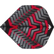 Plumas Mission Darts Plumas No2 Std Vex Negro Rojo - 3
