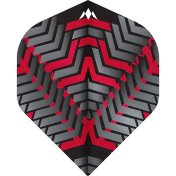Plumas Mission Darts Plumas No2 Std Vex Negro Rojo - 1