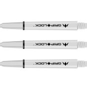 Cañas Mission Darts GripLock Blanca Corta 34mm - 2