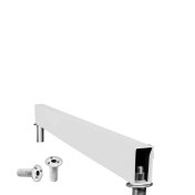 Mission Pro Raised Steel Oche Con Herrajes Para Suelo Blanco - 2