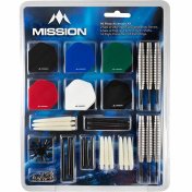 Pack Dardos Accessory Kit 90 Mission Darts Punta Acero - 1