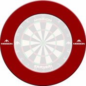 Dartboard Surrounds Logo Mission Darts Rojo